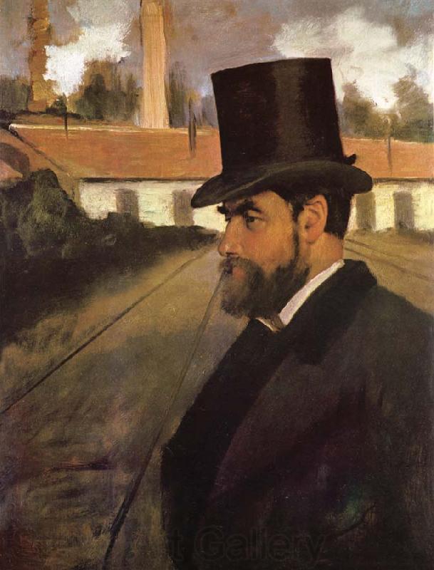 Edgar Degas The man in front of his factory Norge oil painting art